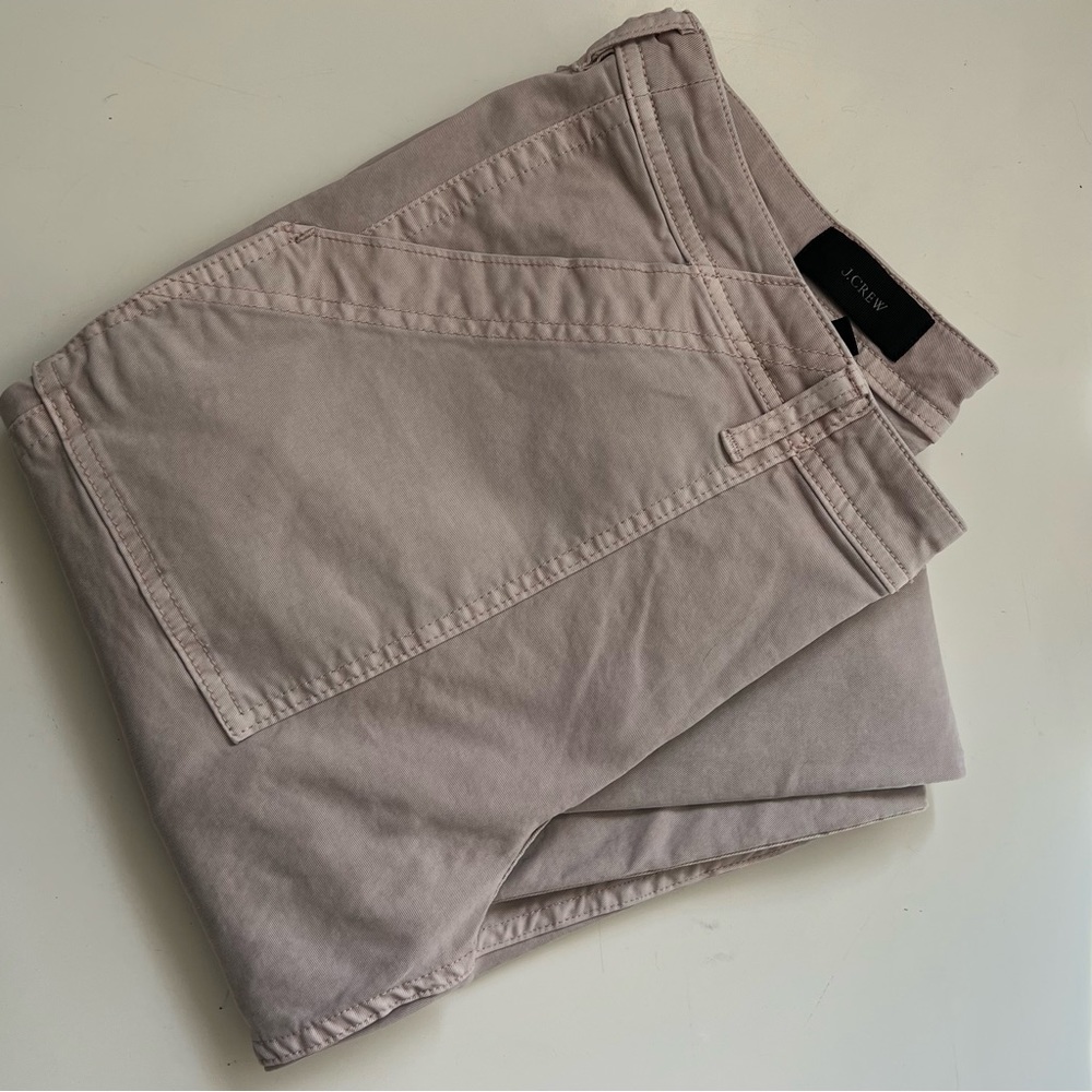 J crew skinny stretch cargo pants w/ ankle zippers sz 32